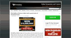 Desktop Screenshot of mysweepstakescontests.com