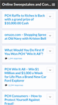 Mobile Screenshot of mysweepstakescontests.com